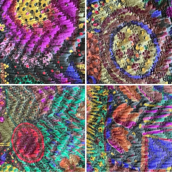 Haute Couture Écaille Paris multicoloured  embellished wool & silk brocade - Picture 2 of 16